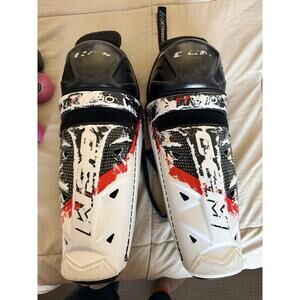 CCM Jetspeed Ft 680 Ice Hockey Shin Guards Junior Size 13
